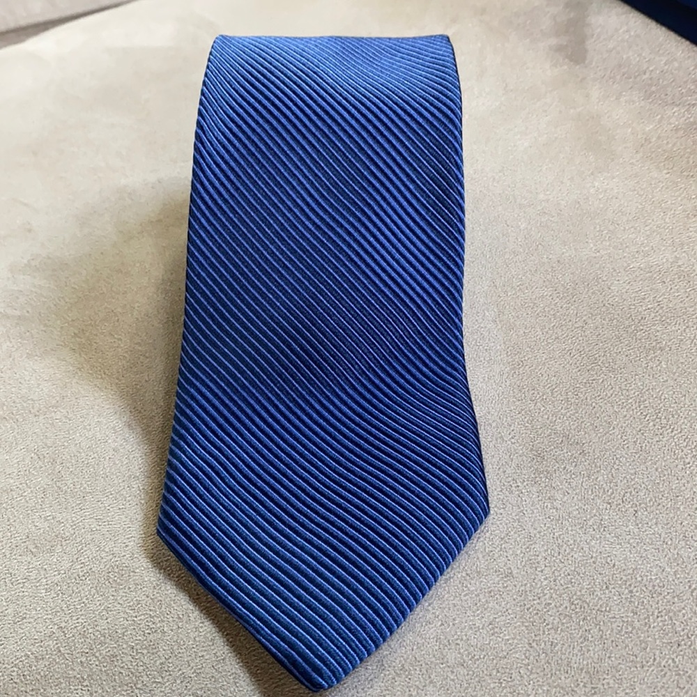 Nautica blue patterned tie